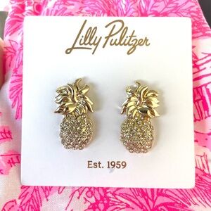 Lilly Pulitzer Gold Pineapple Earrings